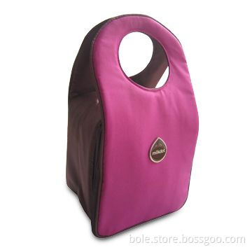 420d Nylon Cooler Bag with Foil Lining, Attractive Designed Round Handle with Inside Magnetic Snap